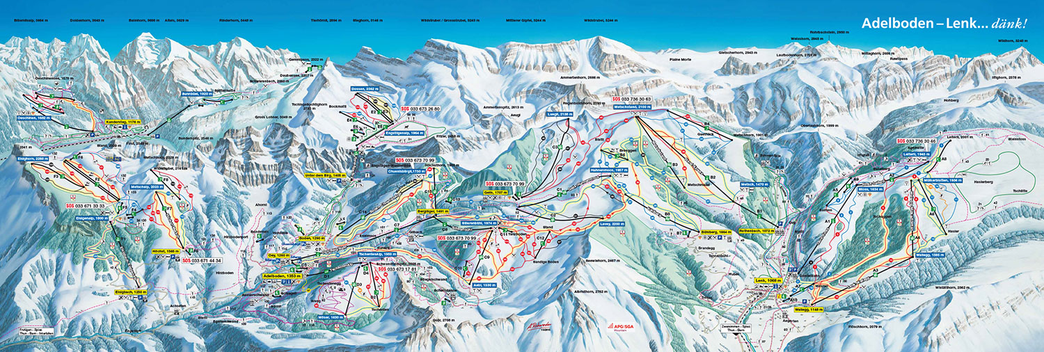 adelboden Piste Map