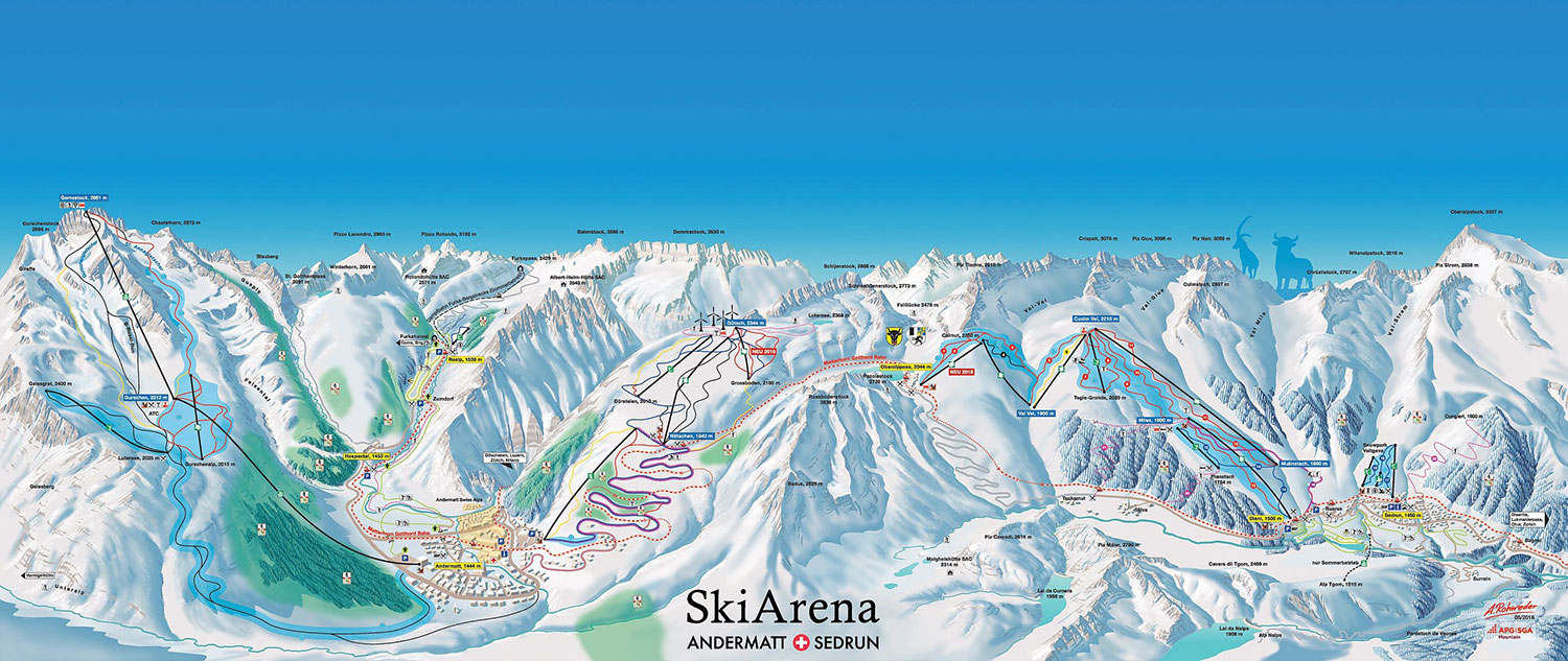 andermatt Piste Map