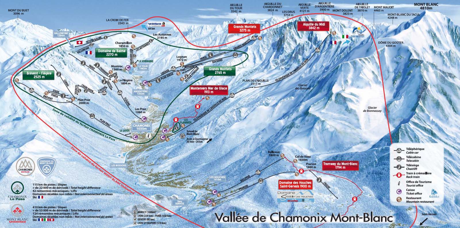 chamonix Piste Map