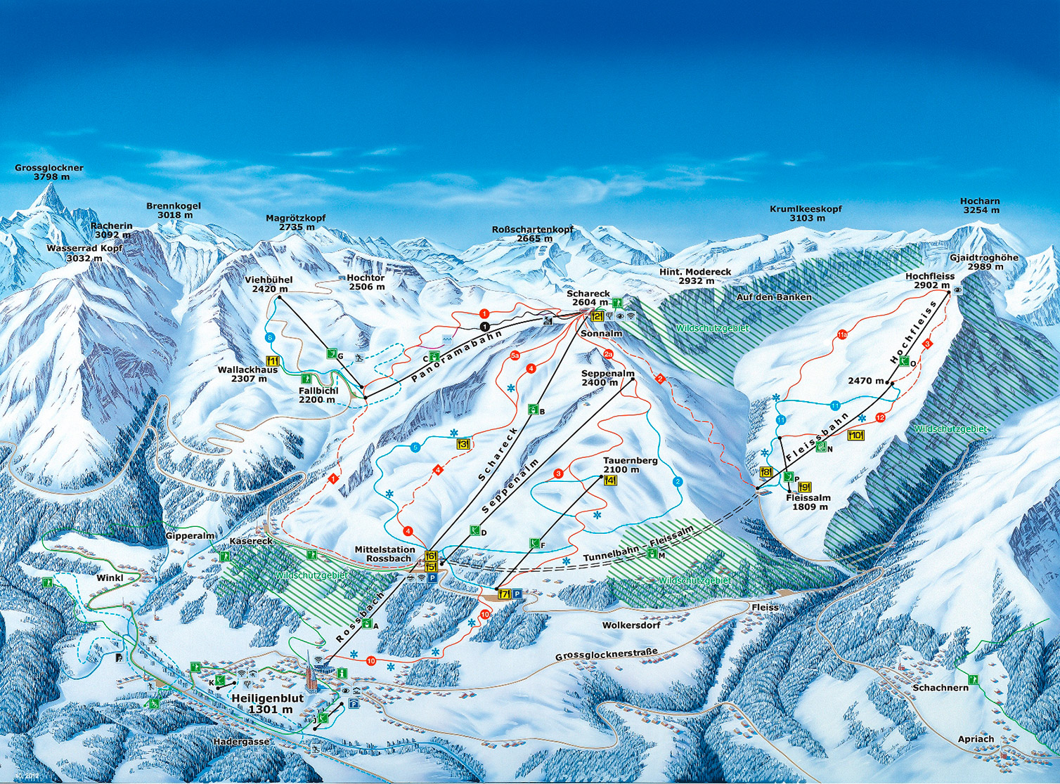 heiligenblut-grossglockner Piste Map