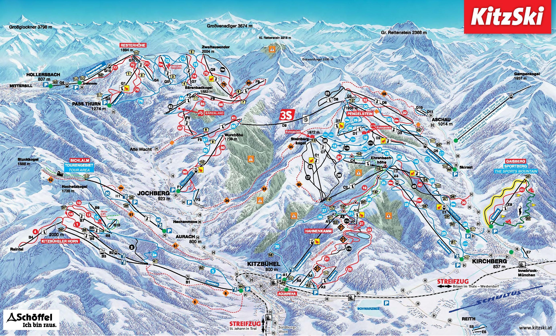 Kitzbuehel Piste Map