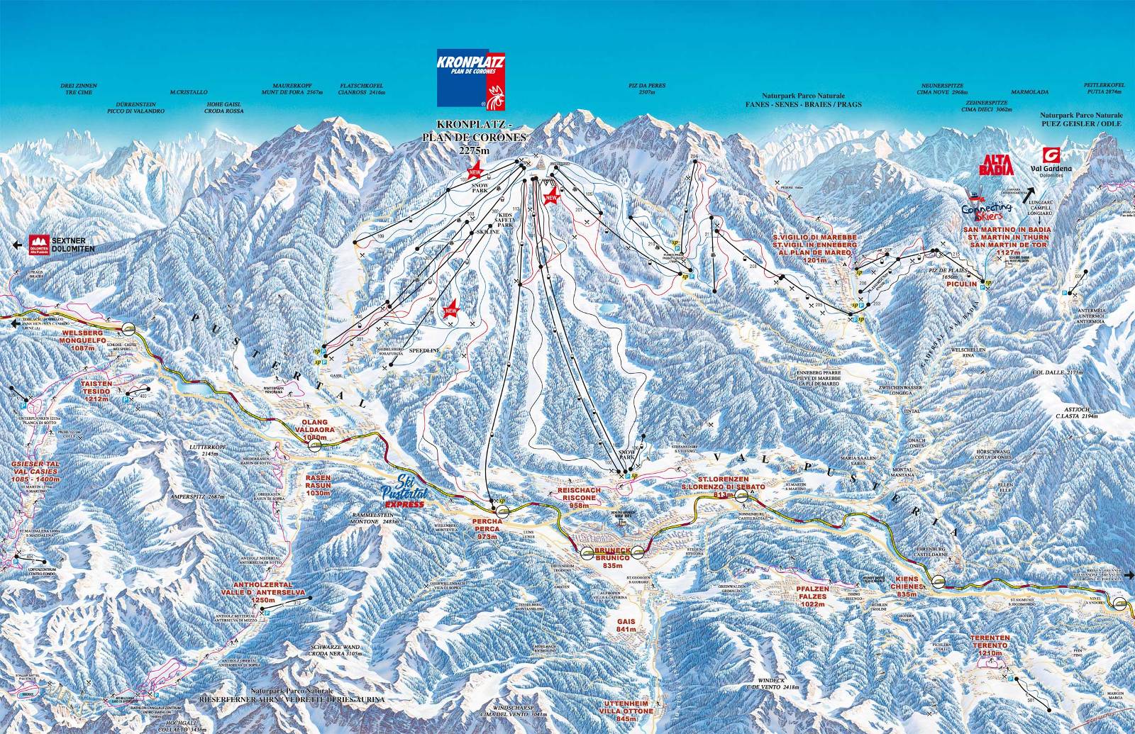 Kronplatz Piste Map