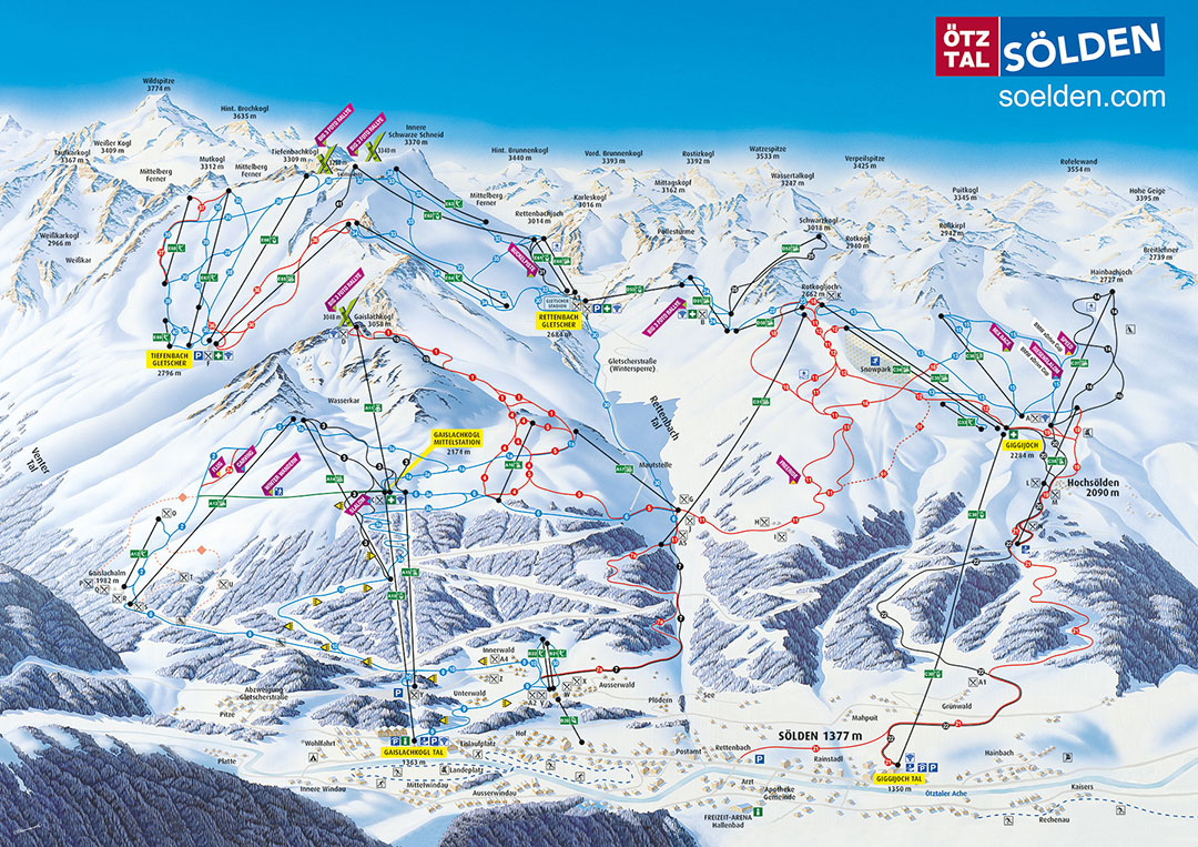soelden Piste Map