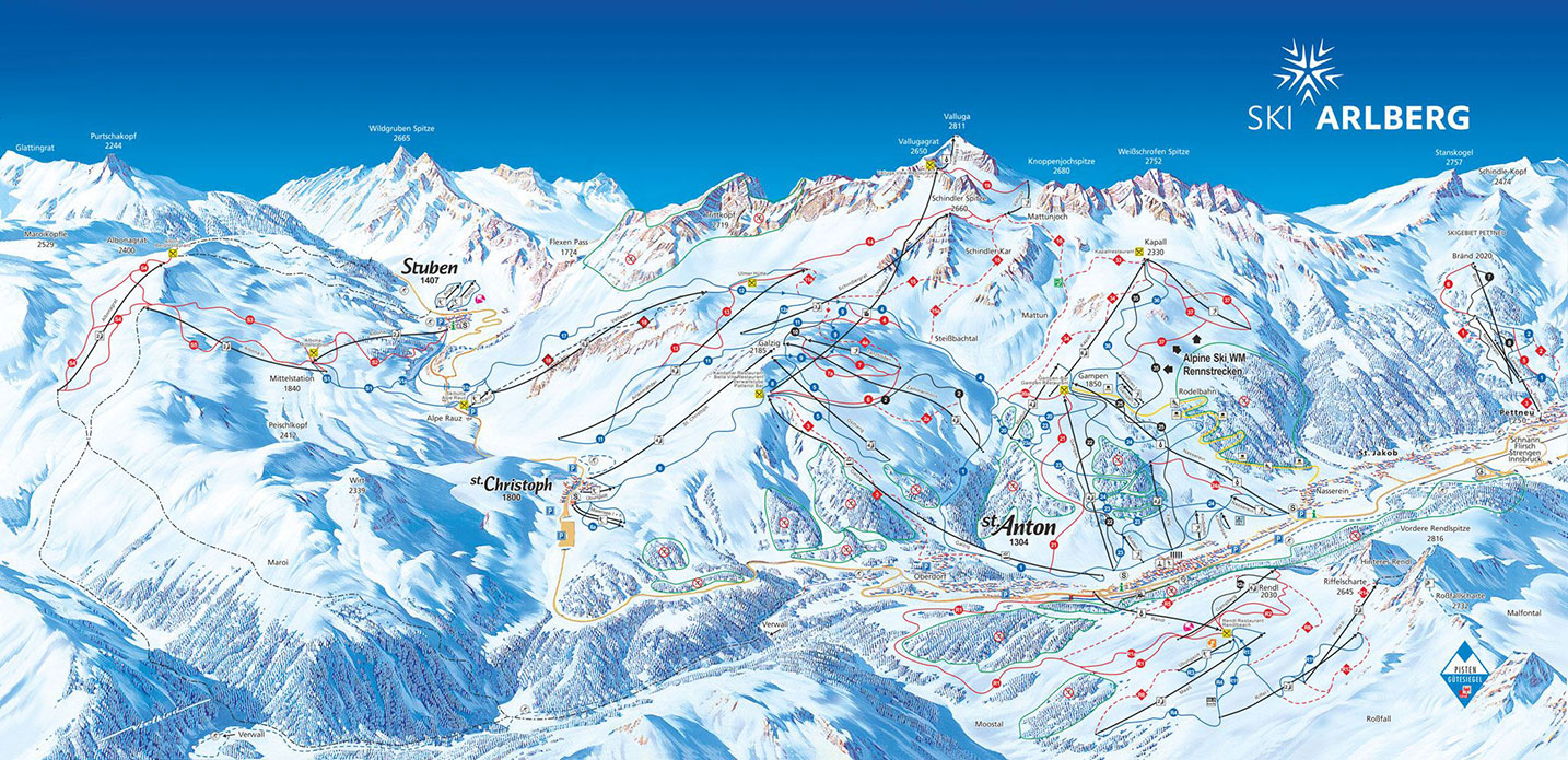 stanton-am-arlberg Piste Map