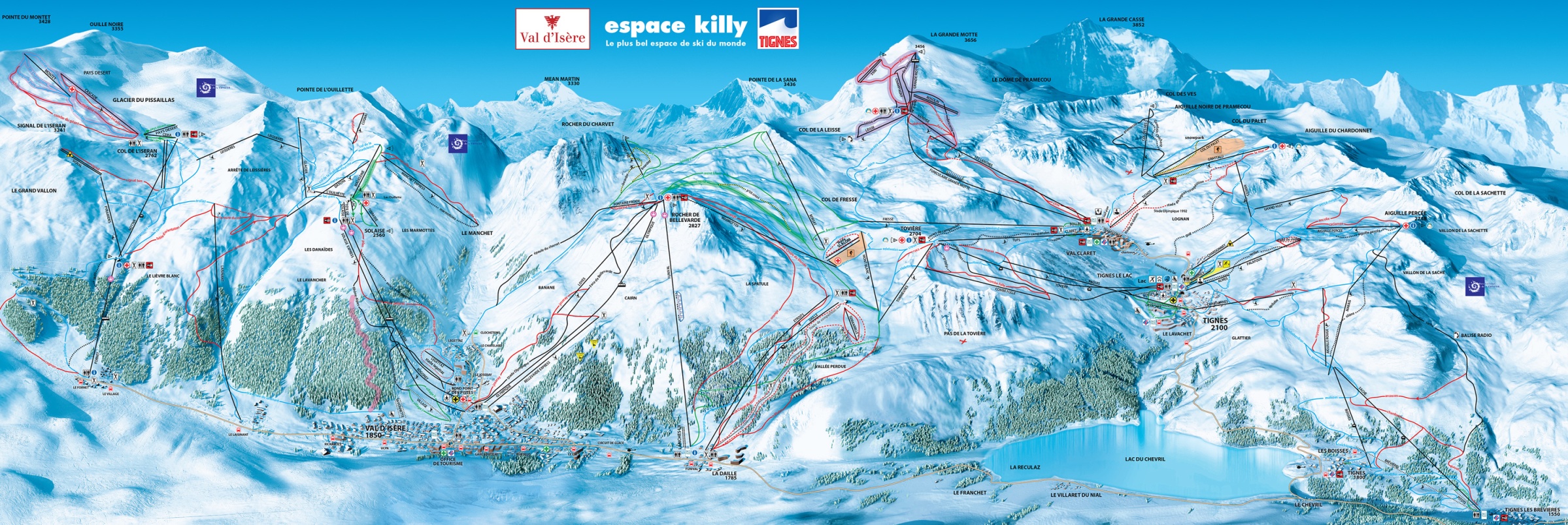 valdisere Piste Map