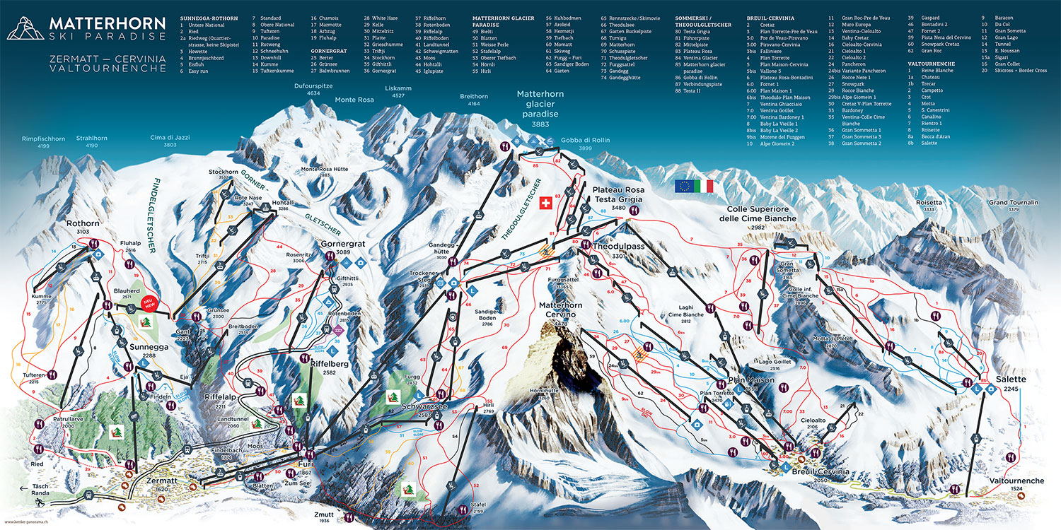 zermatt Piste Map
